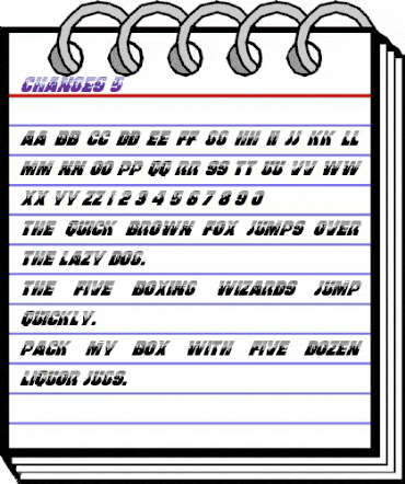 Changes 5 Regular animated font preview Changes 5 Regular animated font preview