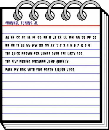 Channel Tuning JL Regular animated font preview Channel Tuning JL Regular animated font preview