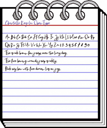 Chantelle Regular animated font preview Chantelle Regular animated font preview
