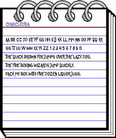 Charcuteria Regular animated font preview Charcuteria Regular animated font preview