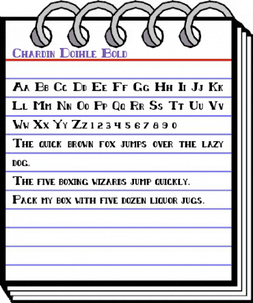 Chardin Doihle Bold Bold animated font preview Chardin Doihle Bold Bold animated font preview