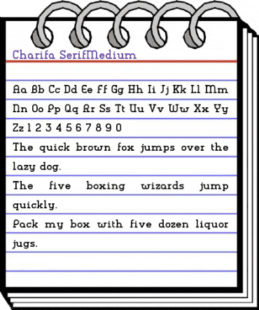 Charifa SerifMedium Regular animated font preview Charifa SerifMedium Regular animated font preview