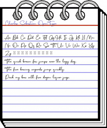 Charles Sebastian Regular animated font preview Charles Sebastian Regular animated font preview