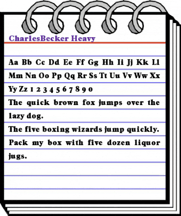 CharlesBecker-Heavy Regular animated font preview