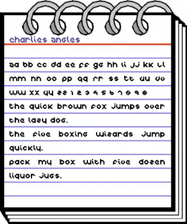 Charlie's Angles Regular animated font preview Charlie's Angles Regular animated font preview