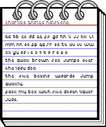 Charlie's Angles Halftone Regular animated font preview Charlie's Angles Halftone Regular animated font preview