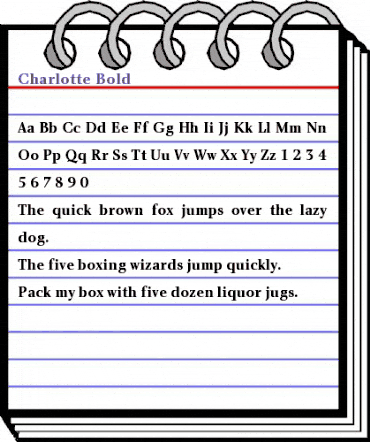 Charlotte Bold animated font preview Charlotte Bold animated font preview