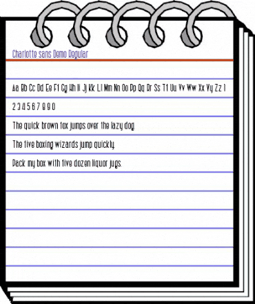 Charlotte sans Demo Regular animated font preview Charlotte sans Demo Regular animated font preview