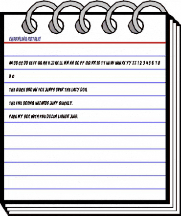 Charmling Rotalic Italic animated font preview Charmling Rotalic Italic animated font preview