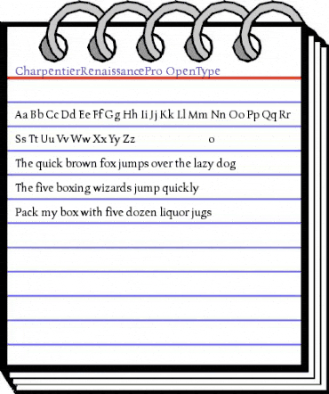 Charpentier Renaissance Pro Regular animated font preview Charpentier Renaissance Pro Regular animated font preview