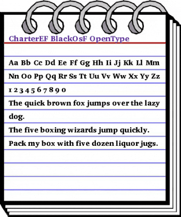 CharterEF BlackOsF animated font preview CharterEF BlackOsF animated font preview