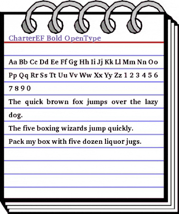 CharterEF Bold animated font preview CharterEF Bold animated font preview