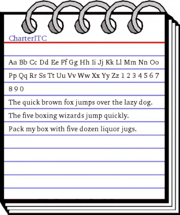 CharterITC Regular animated font preview CharterITC Regular animated font preview