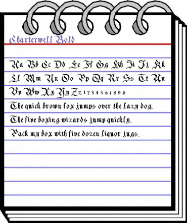 Charterwell Bold animated font preview Charterwell Bold animated font preview