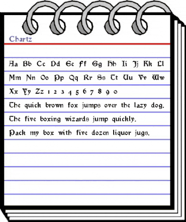 Chartz Regular animated font preview Chartz Regular animated font preview