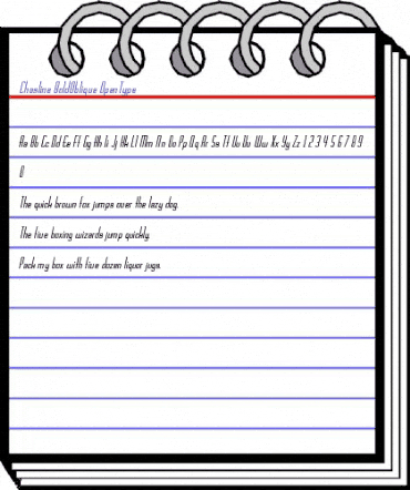 Chasline BoldOblique animated font preview