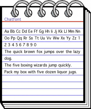 ChatFont Regular animated font preview