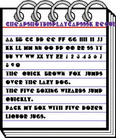 CheapShotDisplayCapsSSK Regular animated font preview CheapShotDisplayCapsSSK Regular animated font preview