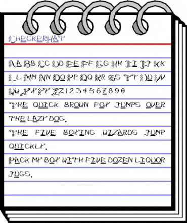 CheckerHat Regular animated font preview CheckerHat Regular animated font preview