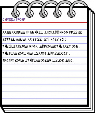 Cheddarfont Regular animated font preview Cheddarfont Regular animated font preview