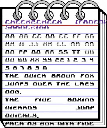 cheek2cheek (faded!) by shk.dezign animated font preview cheek2cheek (faded!) by shk.dezign animated font preview