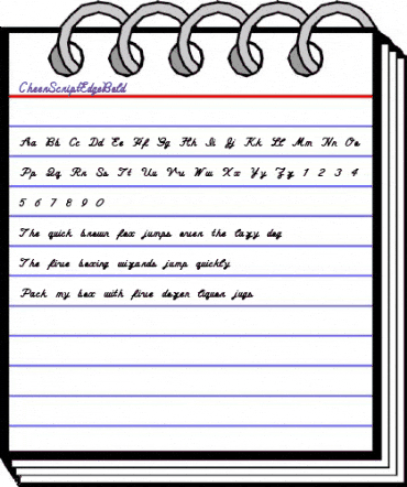 CheerScriptEdgeBold Regular animated font preview CheerScriptEdgeBold Regular animated font preview