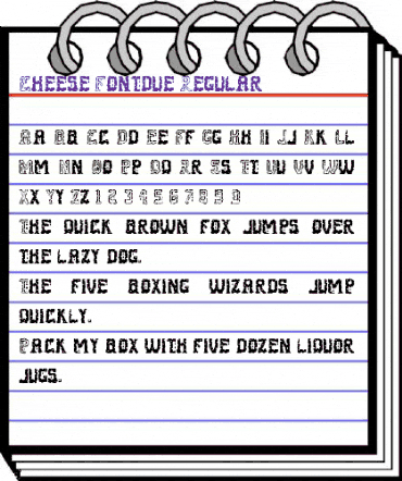 Cheese Fontdue Regular animated font preview Cheese Fontdue Regular animated font preview