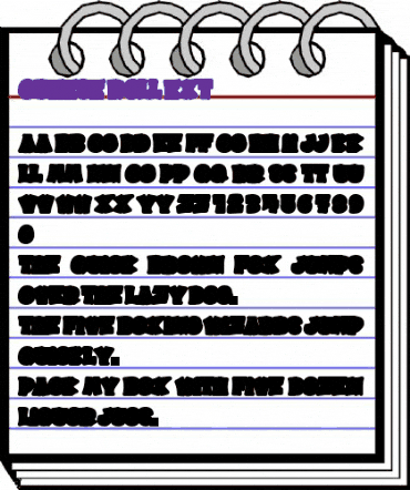 CHEESE ROLL EXT Regular animated font preview CHEESE ROLL EXT Regular animated font preview