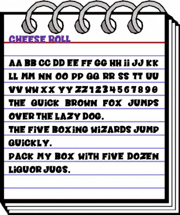 CHEESE ROLL Regular animated font preview CHEESE ROLL Regular animated font preview