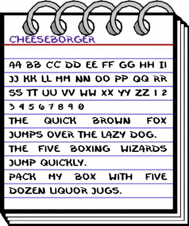 cheeseborger Regular animated font preview
