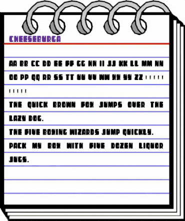 CHEESEBURGA Regular animated font preview CHEESEBURGA Regular animated font preview