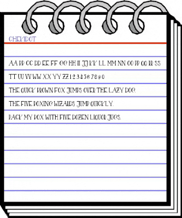 CHEKIDOT Regular animated font preview CHEKIDOT Regular animated font preview