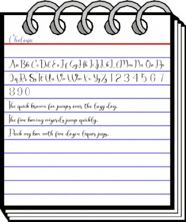 Chelosia Regular animated font preview Chelosia Regular animated font preview