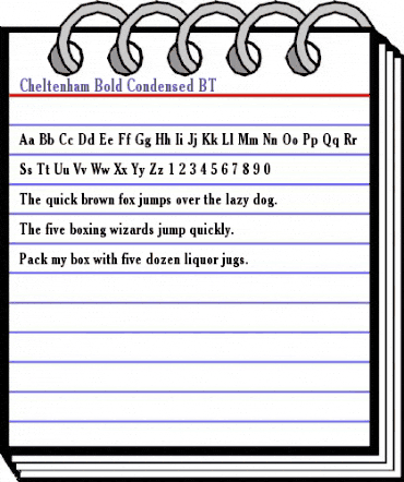 Cheltenhm BdCn BT Bold animated font preview Cheltenhm BdCn BT Bold animated font preview