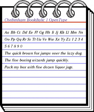 Cheltenham Regular animated font preview Cheltenham Regular animated font preview
