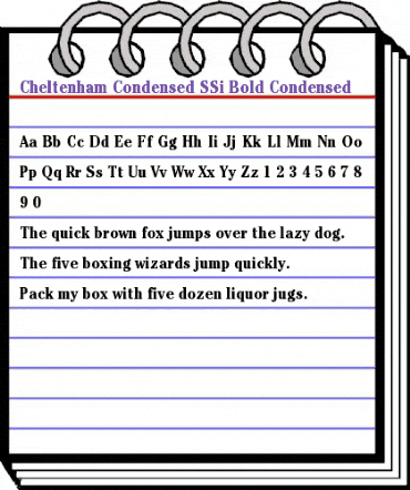 Cheltenham Condensed SSi Bold Condensed animated font preview Cheltenham Condensed SSi Bold Condensed animated font preview