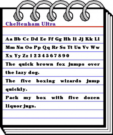 Cheltenham Ultra animated font preview Cheltenham Ultra animated font preview