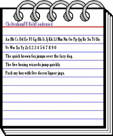 CheltenhamFB-BoldCondensed Regular animated font preview CheltenhamFB-BoldCondensed Regular animated font preview