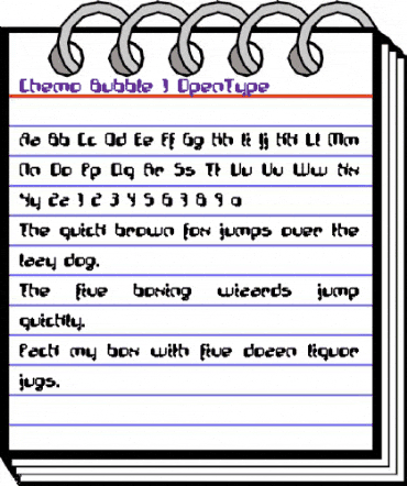Chemo Bubble animated font preview Chemo Bubble animated font preview