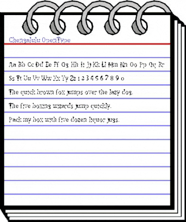 Chengalulu Regular animated font preview Chengalulu Regular animated font preview