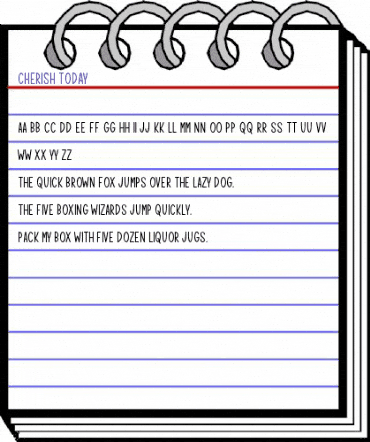 Cherish Today Regular animated font preview Cherish Today Regular animated font preview