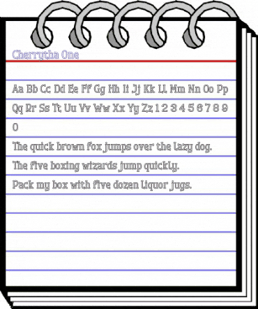 Cherrytha One Regular animated font preview