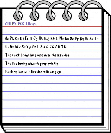 Chery Rush Demo Regular animated font preview Chery Rush Demo Regular animated font preview