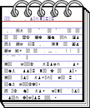 Chess Adventurer Regular animated font preview