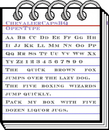Chevalier Caps BQ Regular animated font preview Chevalier Caps BQ Regular animated font preview