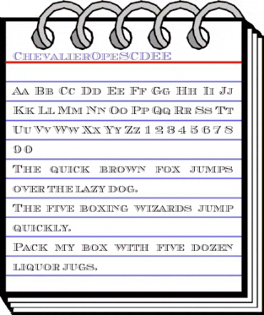 ChevalierOpeSCDEE Regular animated font preview ChevalierOpeSCDEE Regular animated font preview