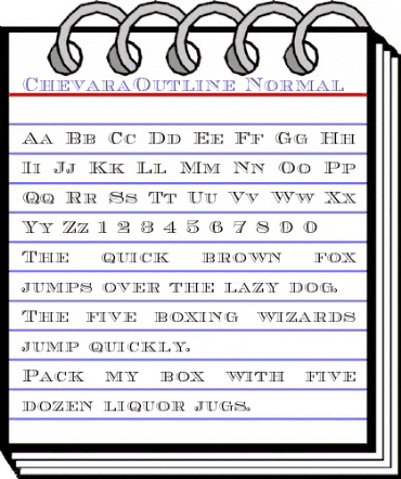ChevaraOutline Normal animated font preview ChevaraOutline Normal animated font preview