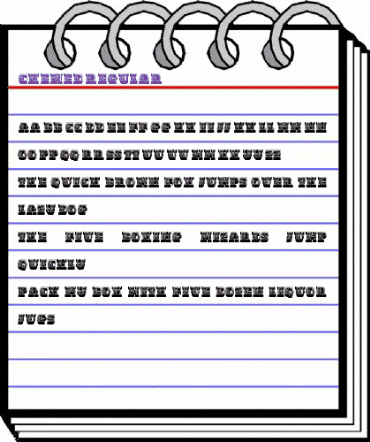 Chewed Regular animated font preview