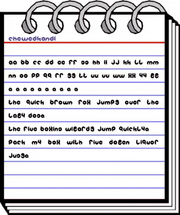 ChewedKandi Regular animated font preview