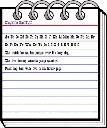 Cheyenne Regular animated font preview